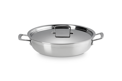 Sauteuse Provençale en Inox avec Revêtement Anti-Adhérent et Couvercle
