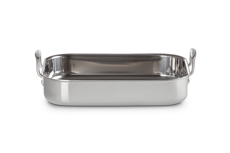 le creuset Plat à rôtir rectangulaire Inox Classique