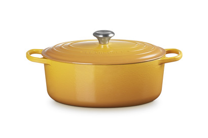 Cocotte ovale en fonte émaillée