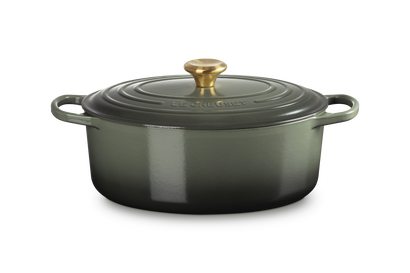 Cocotte ovale en fonte émaillée