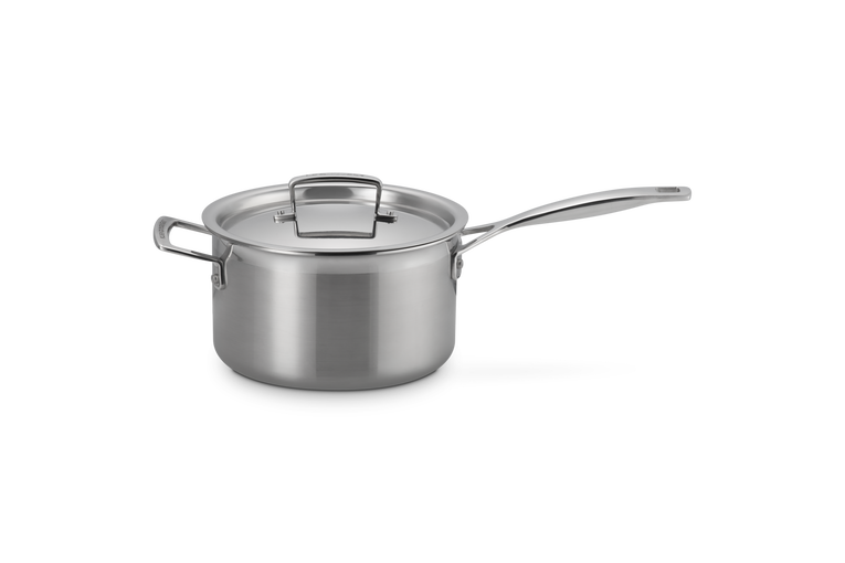 Casserole Inox avec couvercle et poignée d'assistance
