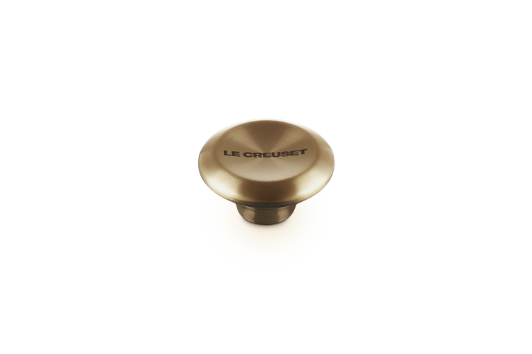 le creuset Bouton Signature doré clair