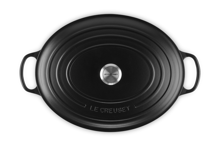 Cocotte ovale en fonte noire Le Creuset 29cm