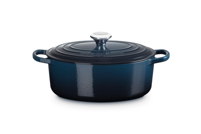Cocotte ovale en fonte émaillée