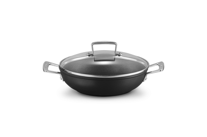 Sauteuse Provençale Anti-Adhérente Les Forgées avec Couvercle en Verre