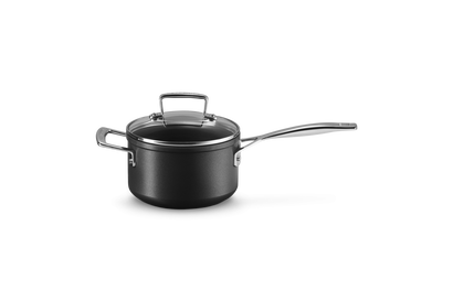 Casserole Anti-Adhérente Les Forgées avec Couvercle en Verre et Poignée d'Assistance