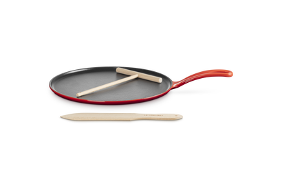 Petite crêpière en fonte émaillée