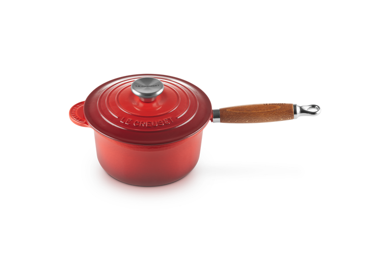 LE CREUSET Le Creuset Casserole En Fonte U00c9maillu00e9e Signature Avec Poignu00e9e Thermoru00e9sistante Et Couvercle, 20 Cm, 3 L, Cerise, 21181200602430 Du00e8s 245,00 U20ac - Sur