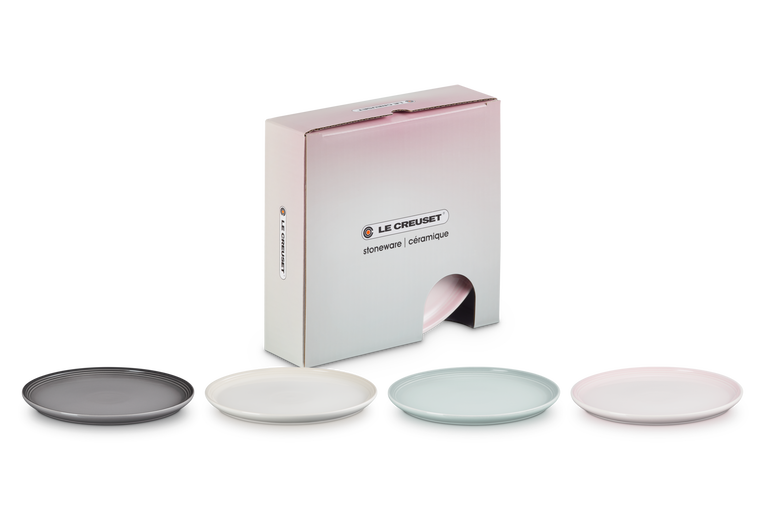 le creuset Set de 4 assiettes à dessert Cocon en céramique