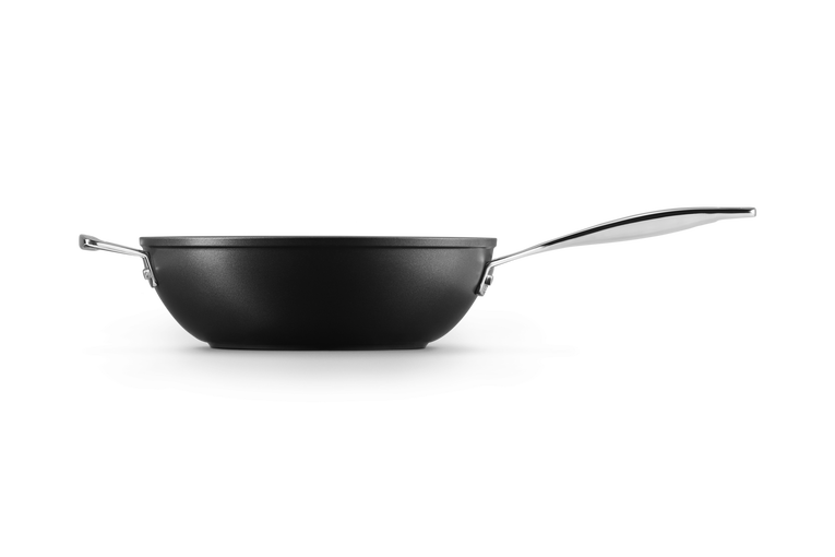 Poêle WOK en acier inoxydable à couvercle 34Cm Grand Chef (Antiadhésif) –  Kevajo