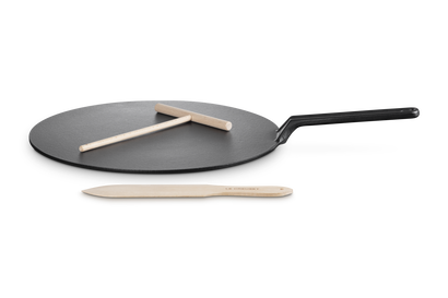 Grande crêpière en fonte émaillée