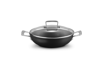 Sauteuse Provençale Anti-Adhérente Les Forgées avec Couvercle en Verre