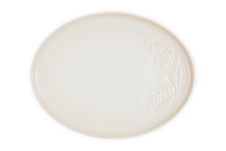 le creuset Assiette de service ovale Céramique Collection Jardin