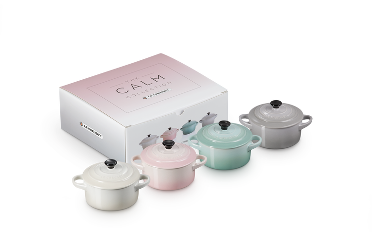 Set De 4 Mini Cocottes Calm En Ceramique Le Creuset Fr