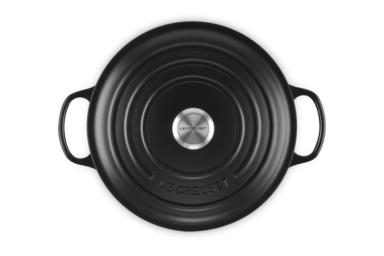 Cocotte Ronde en Fonte Émaillée avec Intérieur Noir image number NaN