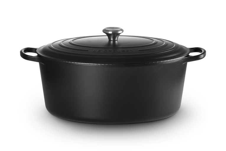 le creuset Cocotte ovale en Fonte Émaillée avec Intérieur Noir