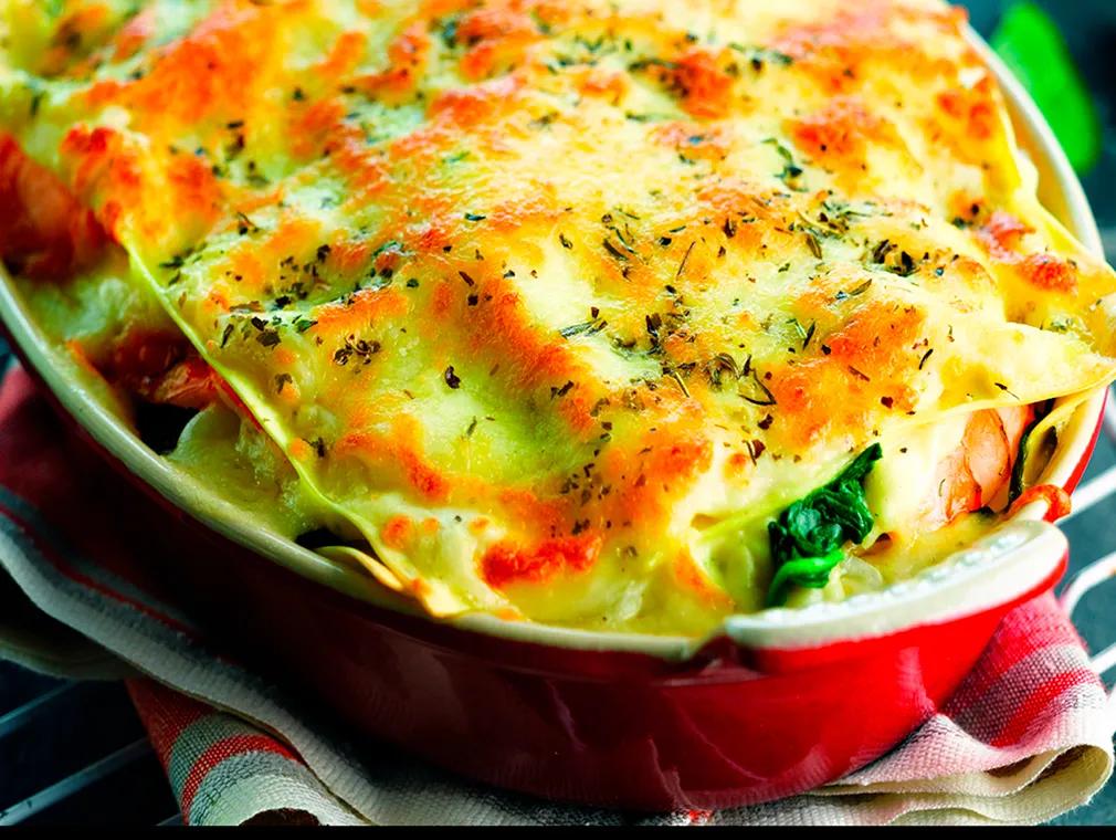 Lasagnes de poisson aux épinards