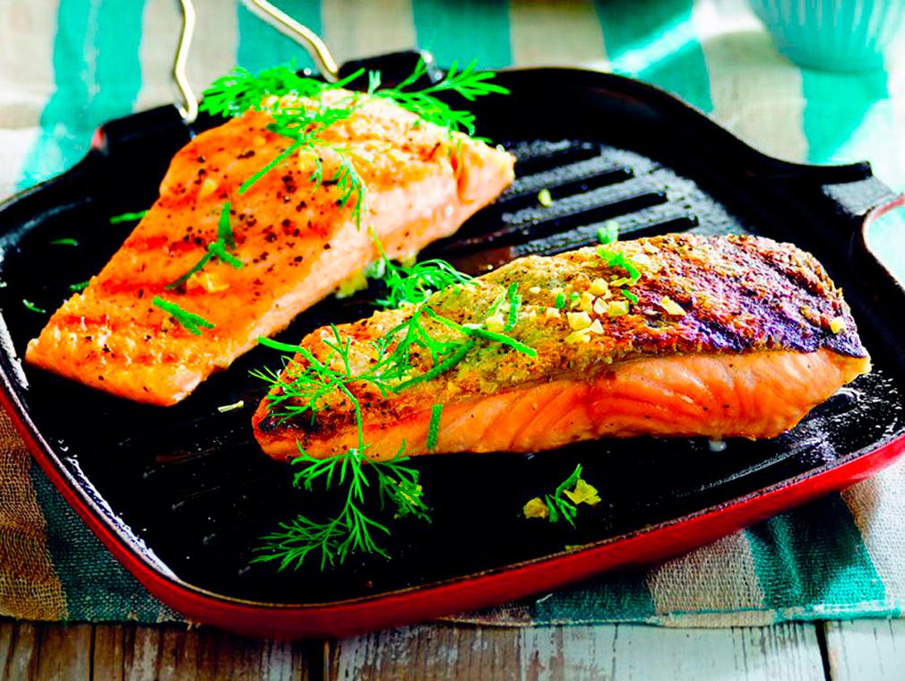 Truite saumonée et sa salade orientale