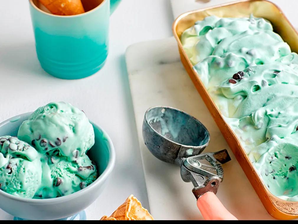 Glace à la Menthe et aux Pépites de chocolat