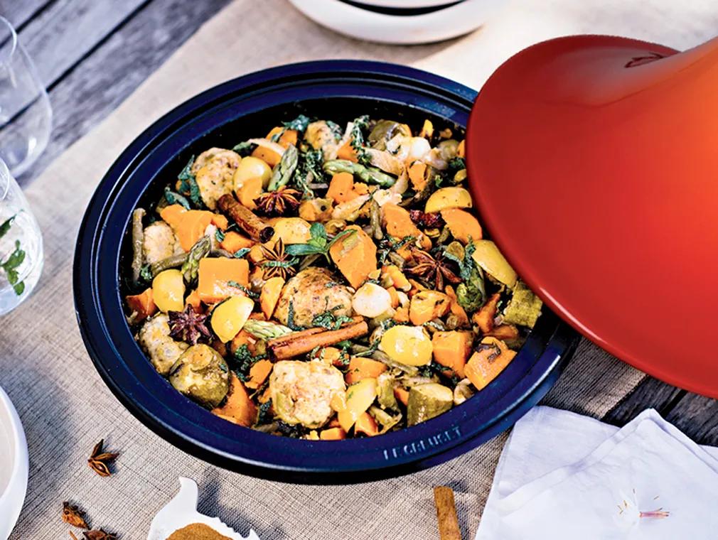 Tagine d'Agneau/Menthe/Citron aux petits légumes