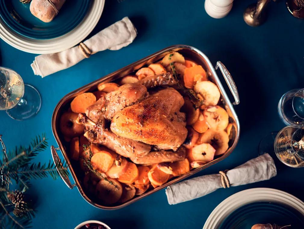 Gratin de patate douce et pomme