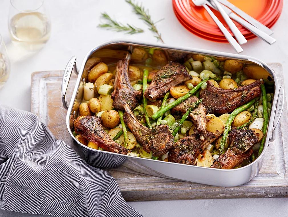Agneau aux légumes printaniers