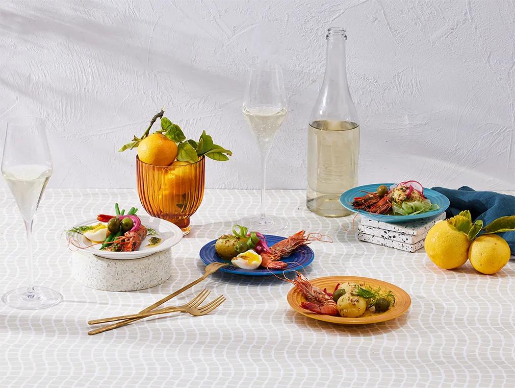 Salade Niçoise aux crevettes
