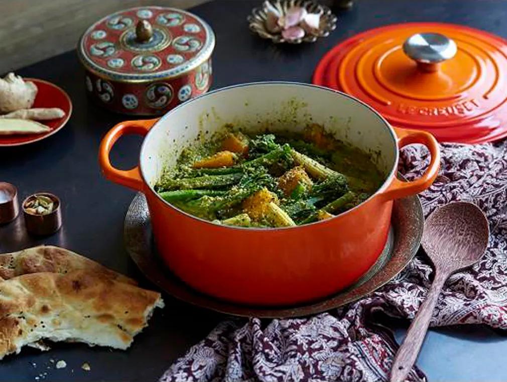 Curry de légumes, pistaches et poivre noir