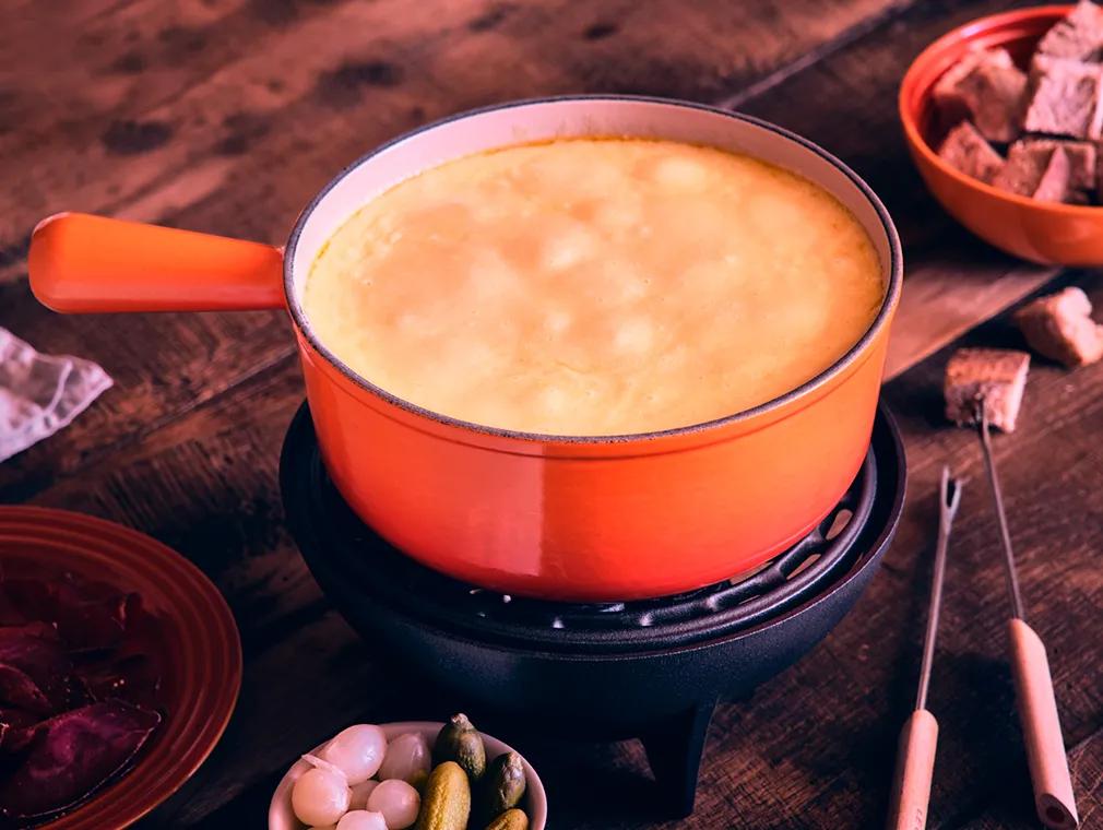 Fondue au fromage suisse