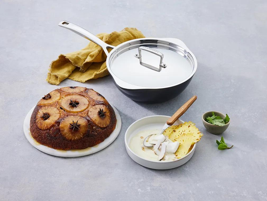 Pudding renversé au rhum épicé et à l’ananas