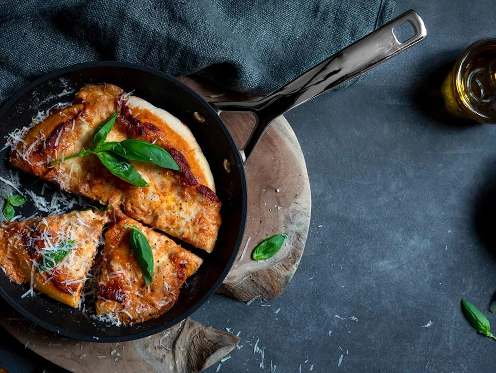 Pizza à la poêle : Margherita