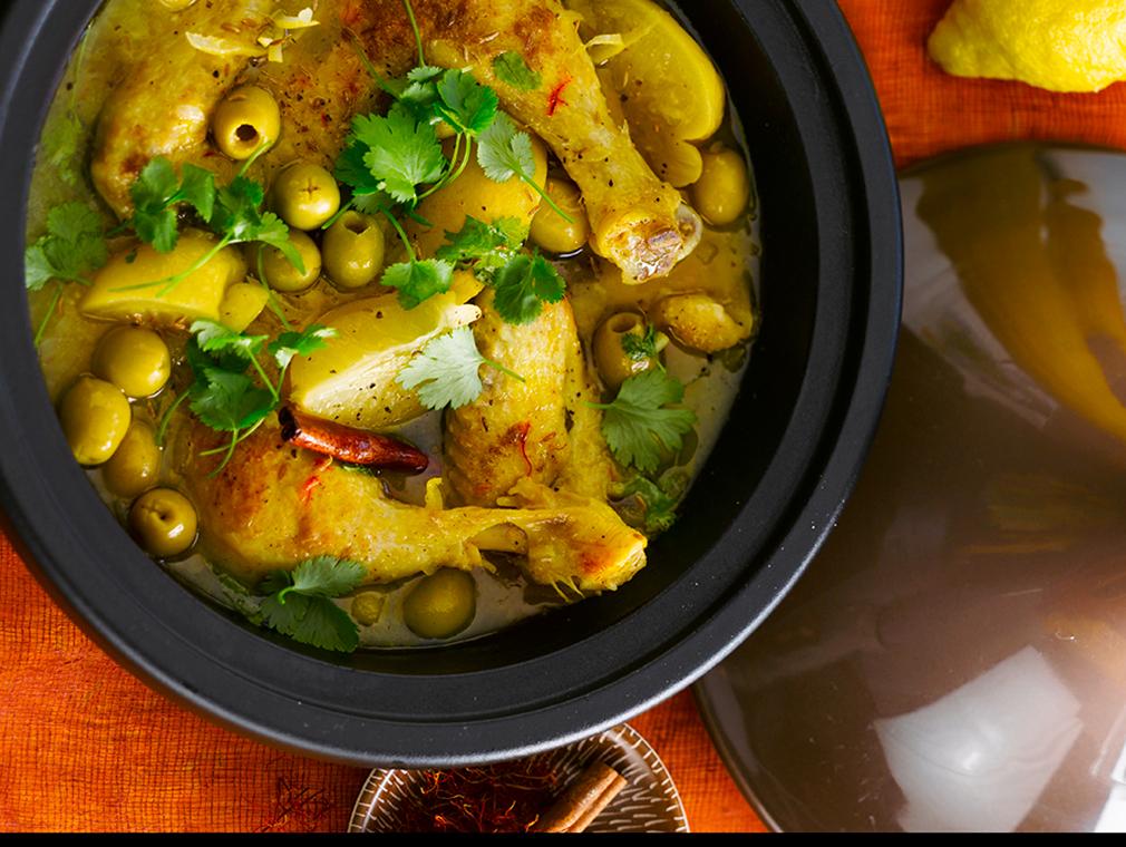Poulet Aux Olives et Citrons Confits