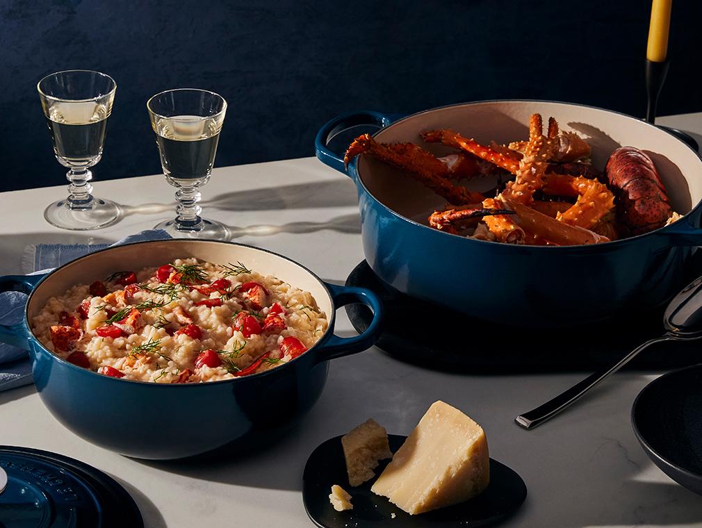 Risotto au homard et au crabe