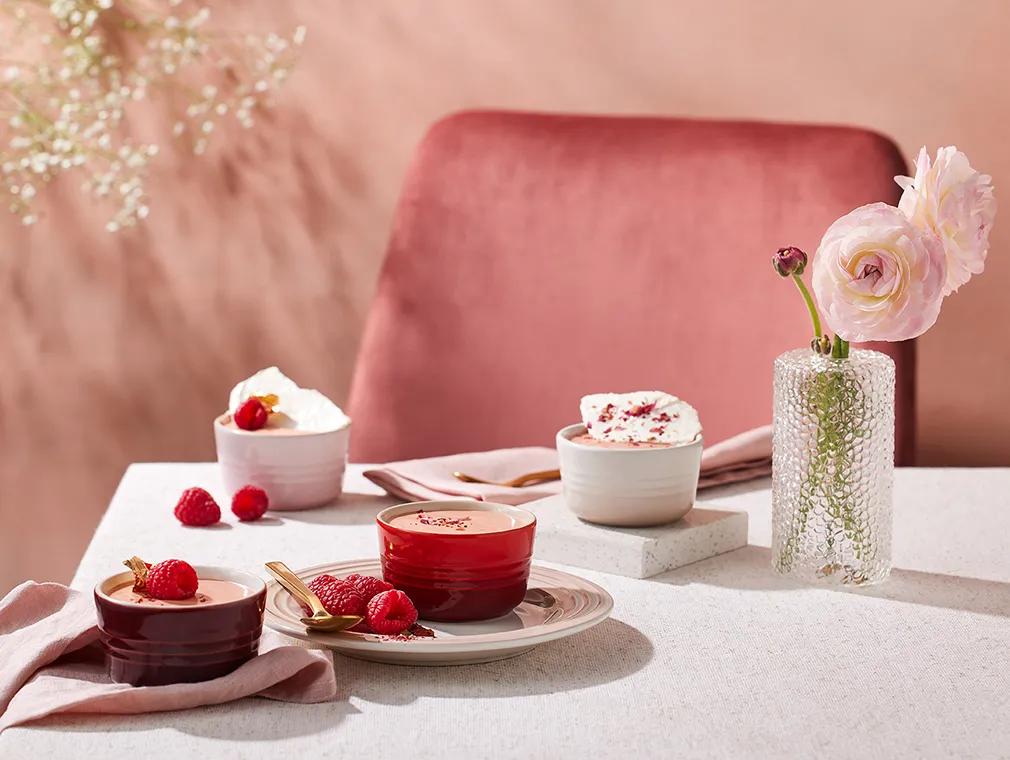 Crèmes dessert ruby et cardamome