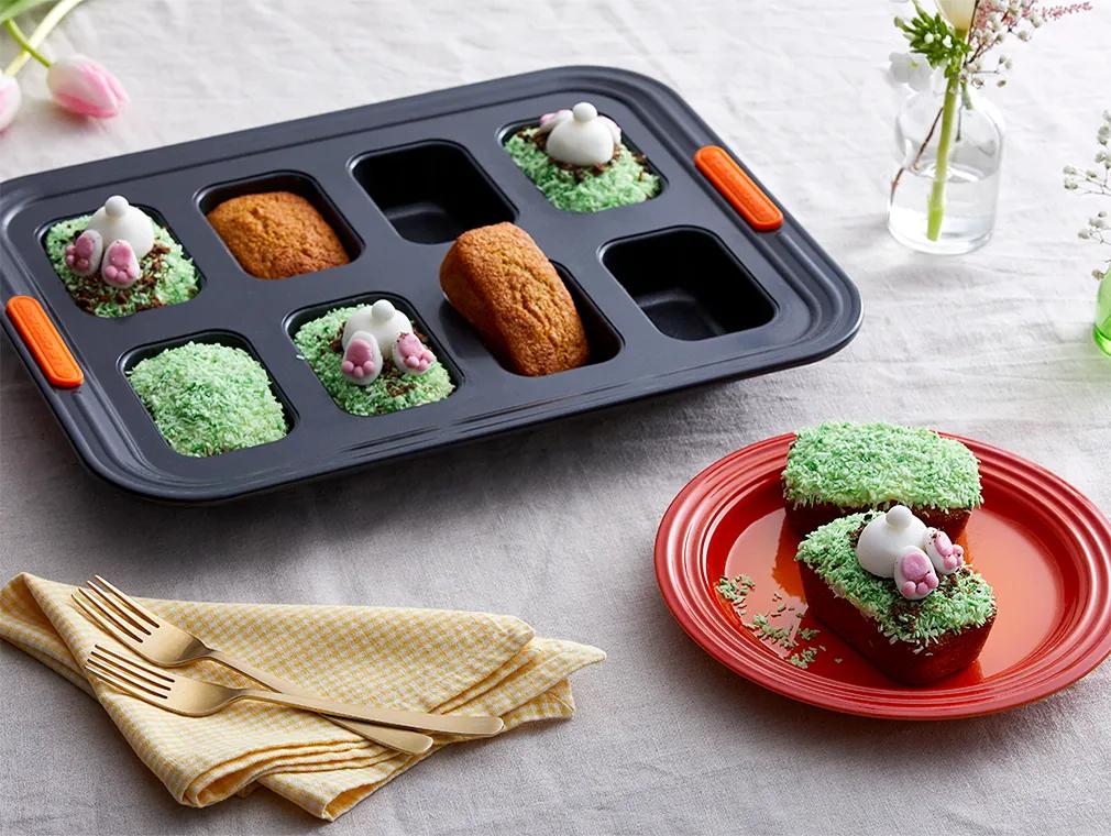 Gâteau aux carottes décoré de lapins