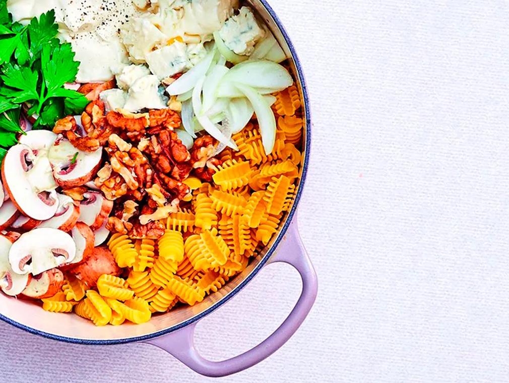 Pâte au gorgonzola et aux noix
