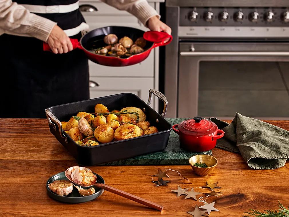Pommes de terre rôties à l’ail confit