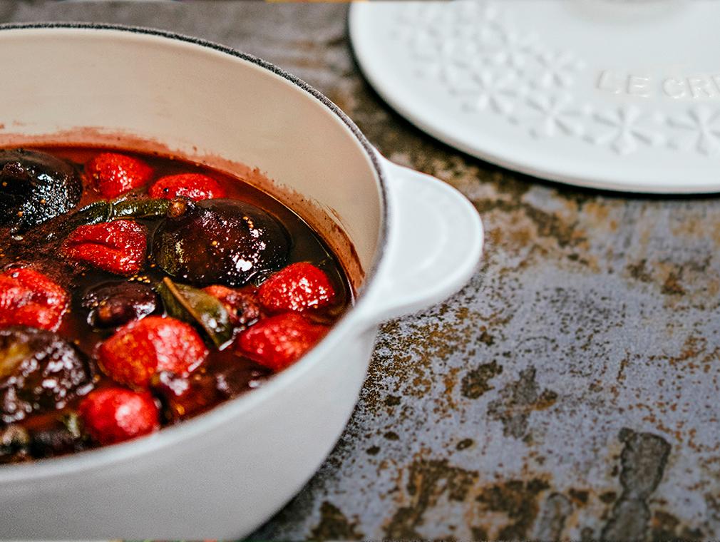 Figues rôties à la sauge et au porto
