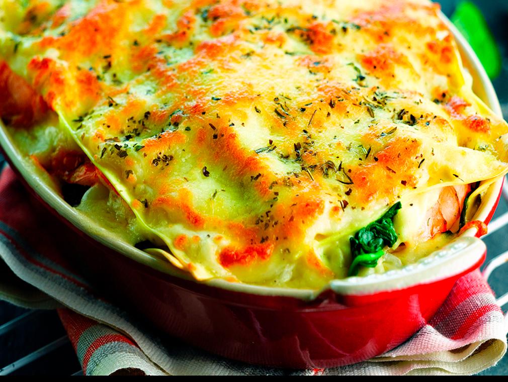 Lasagnes de poisson aux épinards
