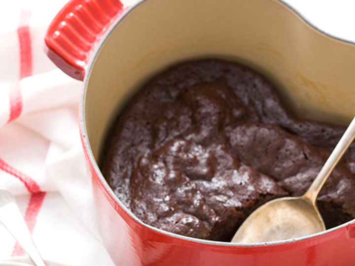 Gateau Au Chocolat Sans Farine Avec Sauce Aux Framboises Et Port