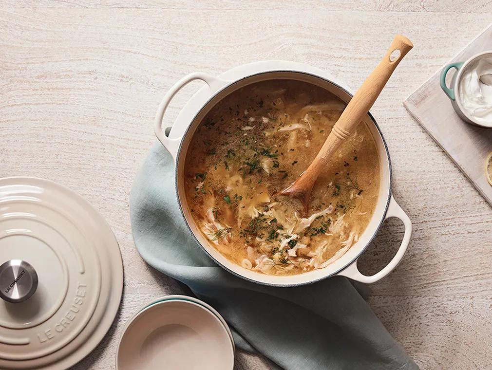 Soupe Grecque au Poulet au Citron