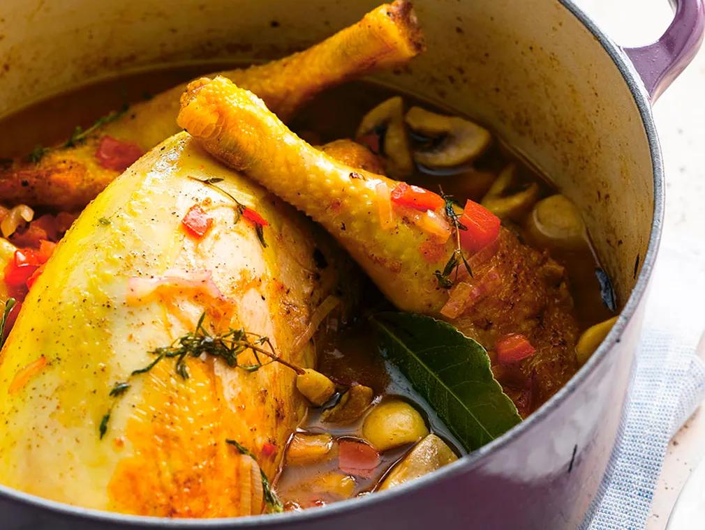Coq au vin blanc