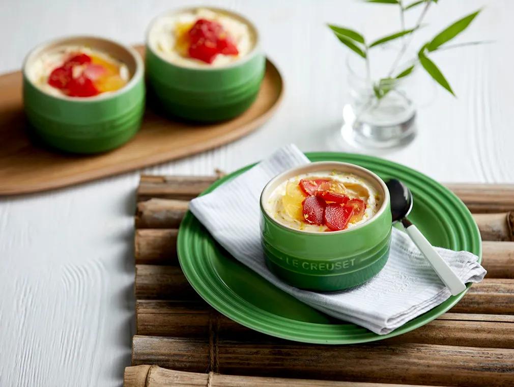 Fruit fool à la rhubarbe et au gingembre