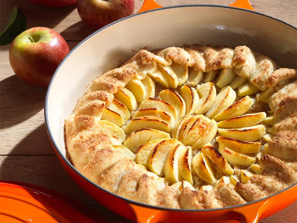 Galette de pommes au gingembre et au miel