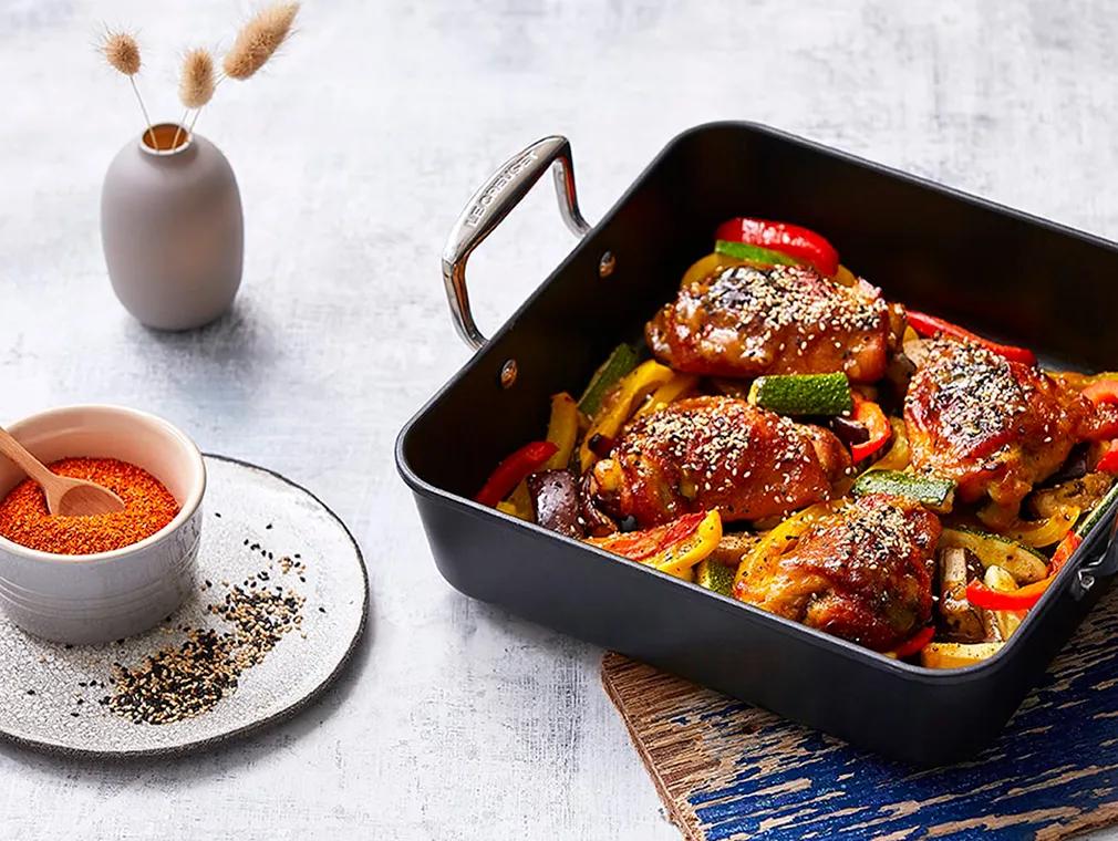 Le poulet curry miso et ses légumes