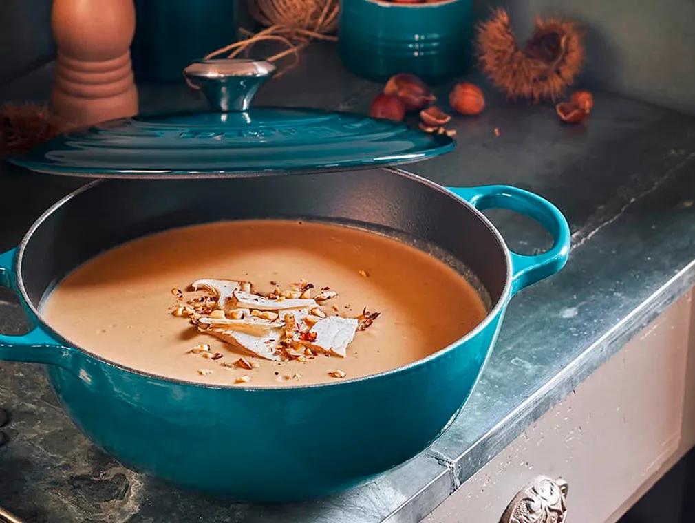 Velouté de cèpes & châtaignes