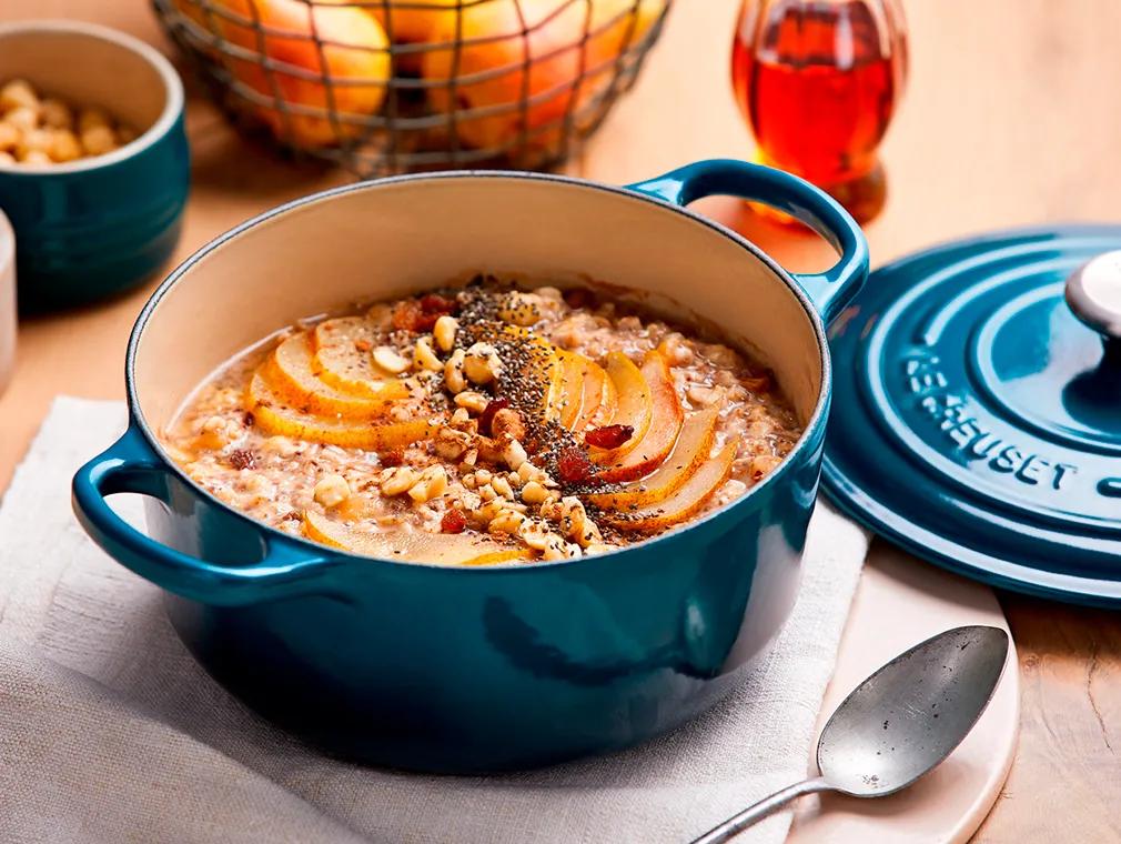 Porridge et poires au sirop d‘érable